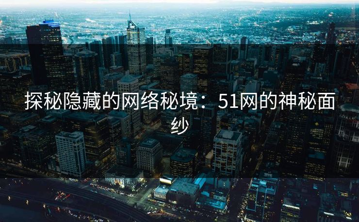 探秘隐藏的网络秘境：51网的神秘面纱