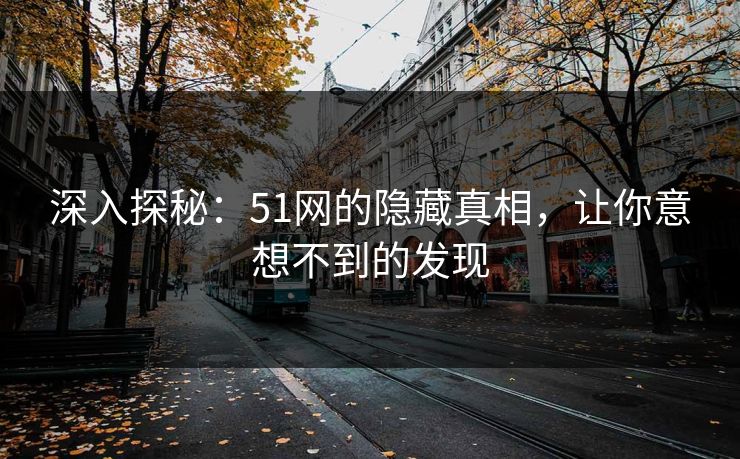 深入探秘：51网的隐藏真相，让你意想不到的发现